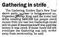 Gathering in strife - Christchurch Press, 18 May 2002