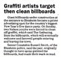 Graffiti artists target then clean billboards - Christchurch Press, 28 August 2001