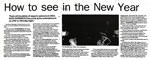 How to see in the New Year - Christchurch Press, 29 December 2001