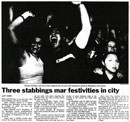 Three stabbings mar festivities in city - The Dominion, 1 January 2002