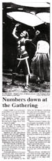 Numbers down at The Gathering - Evening Post, 1 January 2002