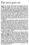 The rave goes on - Nelson Mail editorial, 22 July 2002