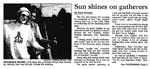 Sun shines on gatherers - Nelson Mail, 31 December 2001